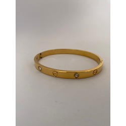 YÜKSEK KALİTE GOLD ZİRKON TAŞLI ÇELİK BİLEKLİK