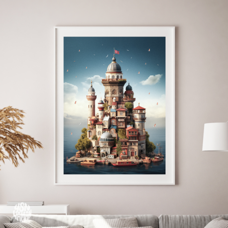 İSTİF ÜSKÜDAR 1 (FineArt, 50x70 cm Soğuk Damgalı)