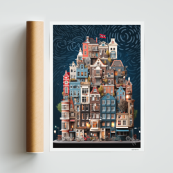 İSTİF AMSTERDAM (Hahnemühle FineArt, 50x70 cm Islak İmzalı)