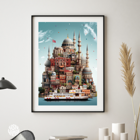 İSTİF TOPHANE (FineArt, 50x70 cm Soğuk Damgalı)