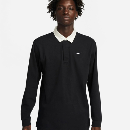 Nike Sportswear Rugby Top Solo Swoosh Shirt [DQ5221-010]