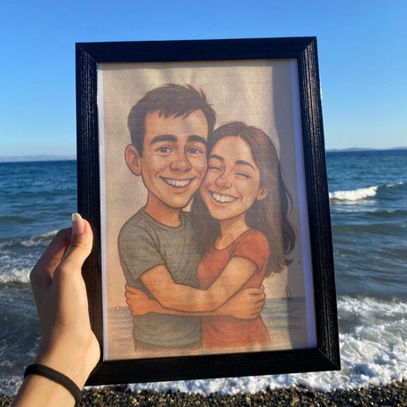 Koca kafalı karikatür çizim