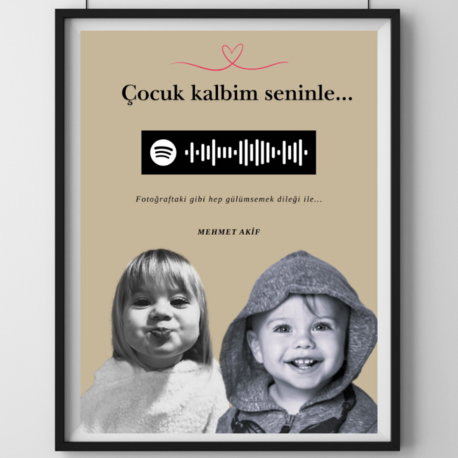 Çocuk kalbim seninle spotify poster