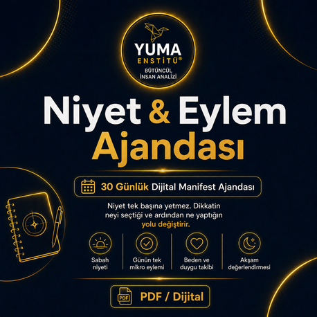 YUMA Niyet & Eylem Ajandası™ – 30 Günlük Dijital Manifest Ajandası