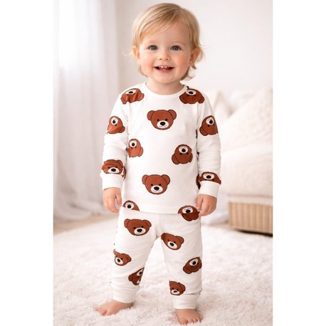 Ayıcık Desenli Pijama Takımi