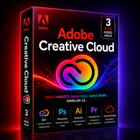 Adobe Creative Cloud - 3 Aylık Kişisel Hesap