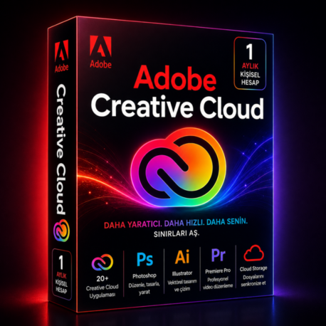 Adobe Creative Cloud - 1 Aylık Kişisel Hesap