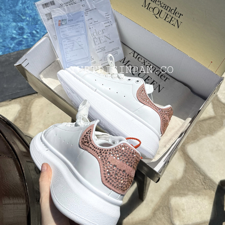 Alexander Mcqueen / BEYAZ PUDRA Swarovski Ayakkabı