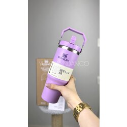 Stanley The Iceflow Flip Straw Tumbler Pipetli Termos / LİLA 30 Oz - 0.88L