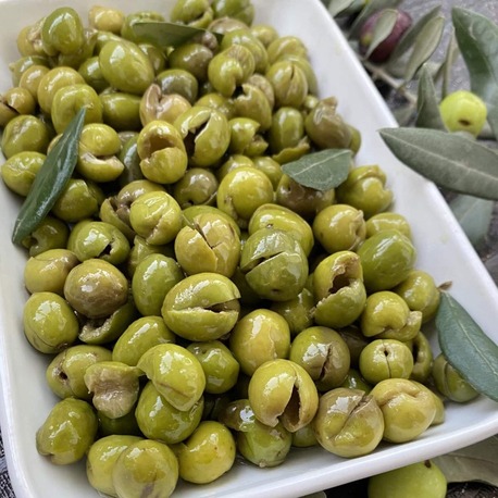 Çekirdeksiz Kırma Hatay Halhali Zeytini 950 gr