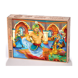Alaaddin ve Sihirli Lambası Ahşap Puzzle 1000 Parça