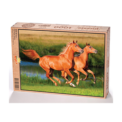 Atlar Ahşap Puzzle 1000 Parça