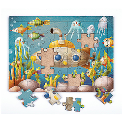 Denizaltı Ahşap Puzzle 35 Parça 