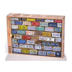 ABD Eyalet Plakaları Ahşap Puzzle 1000 Parça