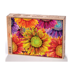 Krizantemler Ahşap Puzzle 1000 Parça