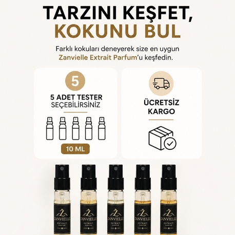Zanvielle Extrait Parfum – 5’li 10 ML Tester Seti | Ücretsiz Kargo