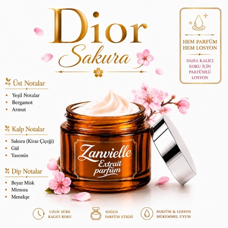 50 ml Dior sakura parfüm losyon 