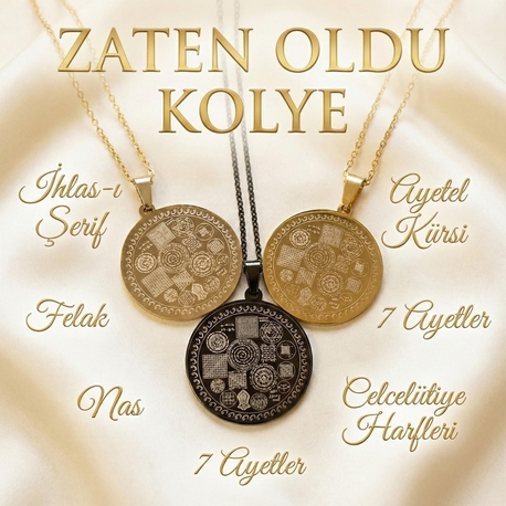 Zaten Oldu Korumalı Çelik Kolye