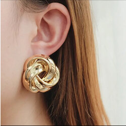 Gold Burgu Küpe