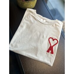 Nakışlı A Marka T-Shirt - Gri