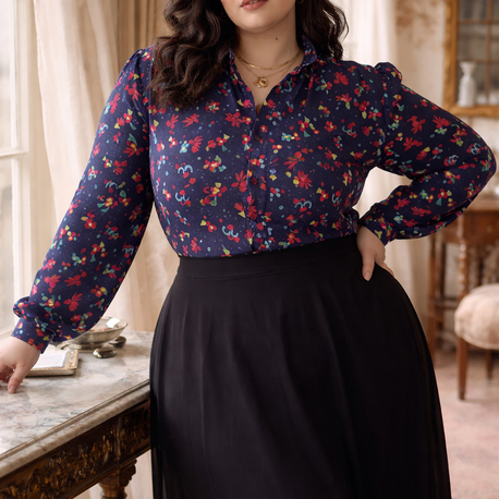 Queen krep gömlek 