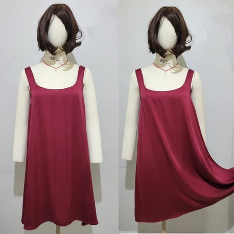 STD/Sabrina Bordo Saten Elbise