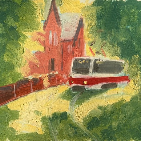 Son 50 Gün Serisi: no 48 (13x11  cm, Gold Çerçeveli)