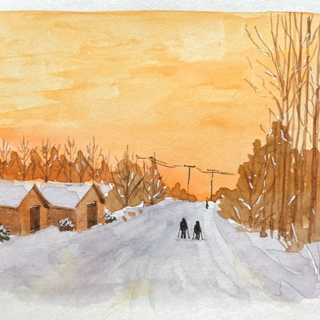 Son 50 Gün Serisi: no 22 (12,5x10 cm, Gold Çerçeveli)