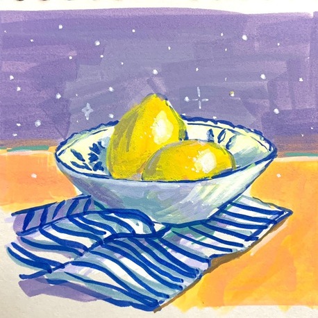 Son 50 Gün Serisi: no 18 (12,5x10 cm, Gold Çerçeveli)