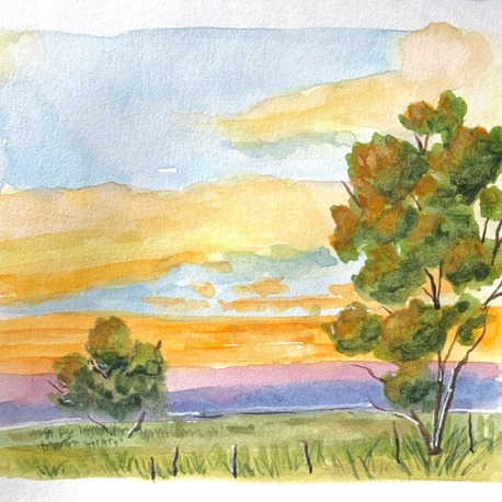 Son 50 Gün Serisi: no 11 (12,5x10 cm, Gold Çerçeveli)
