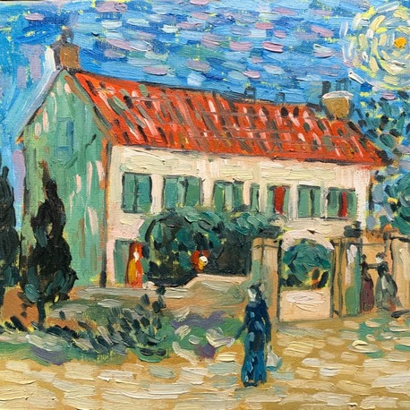 White House at Night, Van Gogh Reproduction