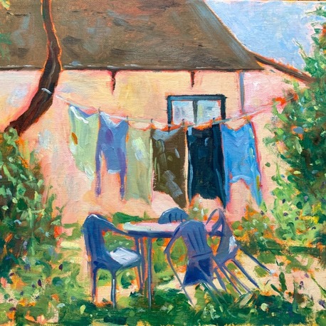 Sun-dried Memories – Original Oil Painting on Canvas