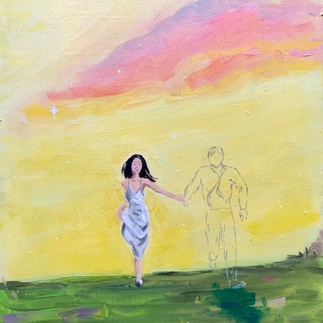 Wish You Were Here – Original Oil Painting on Wood Panel