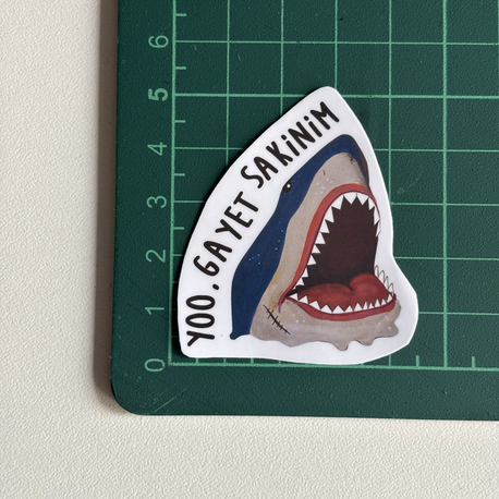 Sakin Köpek Balığı - Tekli Sticker