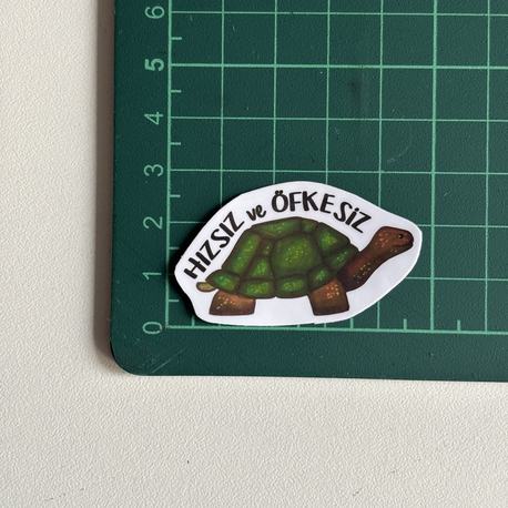 Hızsız Kaplumbağa - Tekli Sticker
