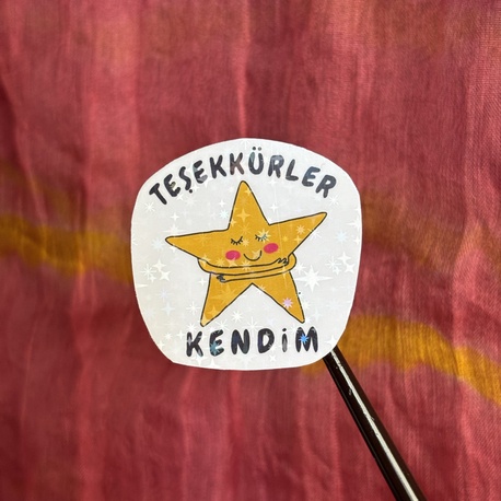 Teşekkürler Kendim - Tekli Sticker