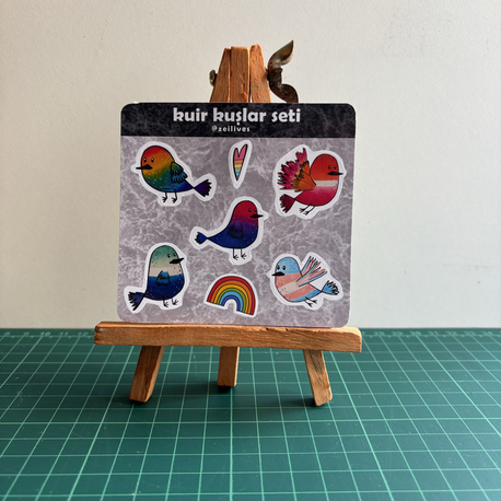 Kuir Kuşlar Sticker Seti