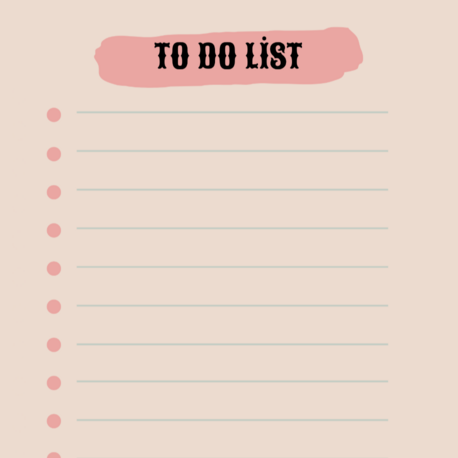Pink and Cream To-Do List Timetable Planner