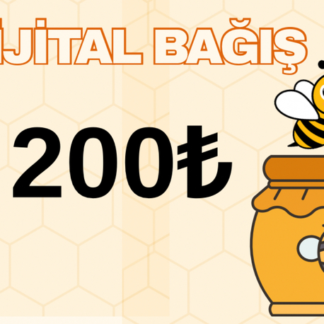 200₺ DİJİTAL BAĞIŞ  KARTI 