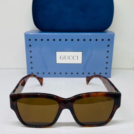 GUCCİ LEOPAR ÇERÇEVE KAHVE ŞEFFAF CAM
