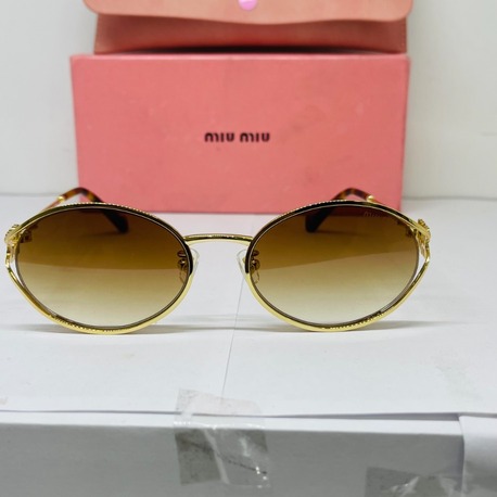 MIU GOLD ÇERÇEVE KAHVE ŞEFFAF CAM