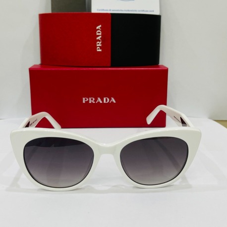 PRADA BEYAZ ÇERÇEVE SİYAH ŞEFFAF CAM