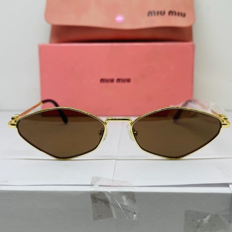 MIU GOLD ÇERÇEVE KAHVE ŞEFFAF CAM