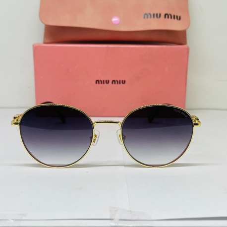 MIU GOLD ÇERÇEVE SİYAH ŞEFFAF CAM