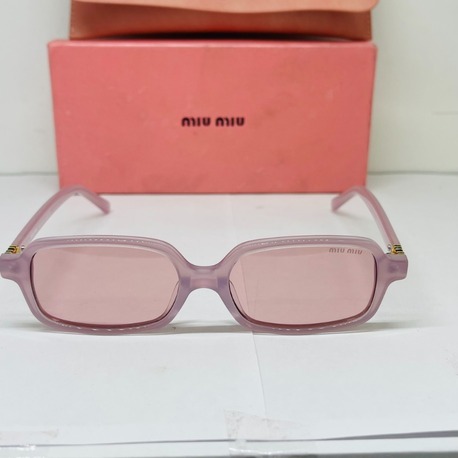 MIU PEMPE ÇERÇEVE PEMBE ŞEFFAF CAM