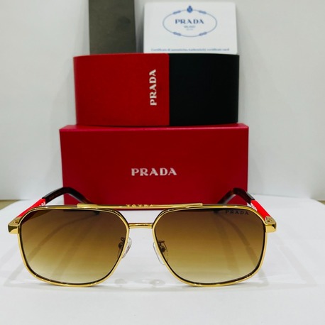 PRADA SİYAH ÇERÇEVE KAHVE ŞEFFAF CAM