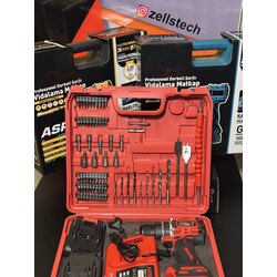 ASSUR ASR-132 Çelik Mandren Motor Kömürlü Darbeli Şarjlı Matkap