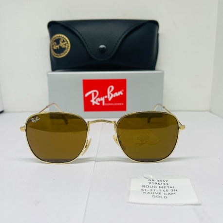 RAYBAN RB-3857 GOLD ÇERÇEVE SİYAH CAM ÜNİSEX