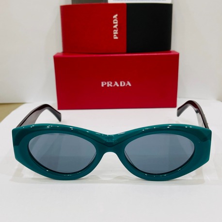 PRADA SİYAH ÇERÇEVE MAVİ ŞEFFAF CAM