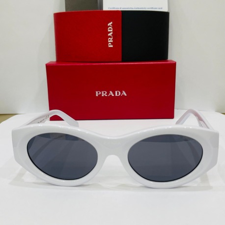 PRADA BEYAZ ÇERÇEVE SİYAH ŞEFFAF CAM